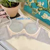 Lace lingerie women's small chest gathered no steel ring comfortable bra close-up breast adjustment bralette underwear set