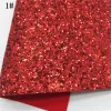 LEOsyntheticoDIY Christmas Red Chunky Glitter Vinyl Fabric Sheet Felt Backing Synthetic Leather Faux Vinil DIY A4 SIZE R075