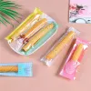 LBSISI Life 100pcs White Lace Finger Biscuit Plastic Lollipop Candy Cookie Bags Gift Soap Packaging Self Adhesive Bag