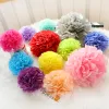 1pc da 6 pollici da 15 cm fatti fatti a mano Pom poms pavone palla floreale pompom per casa giardino del matrimonio di compleanno decorazione dell'auto