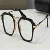 Nieuw modeontwerp Men Optische bril 413 K Gouden Plastic vierkante frame Vintage eenvoudige stijl Transparante brillen van brillen Top Kwaliteit Clear 2790