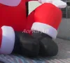 High Quality 8 Meters Tall Giant Sitting On Ground Inflatable Christmas Santa Claus For Decoration Or Advertising On Store