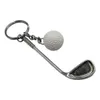 Sports Keychain Realistic Looking Car Key Chain Golf Ball Cute Commemorate Keychain Pendant Key Ring for Outdoor Sports