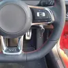 DIY CAR Рулевого колеса Черная искусственная кожа для Volkswagen VW Golf 7 GTI Golf R MK7 VW Polo GTI Scirocco 2015 2016