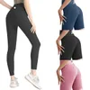 LL 2024 YOGA ALIGN Leggings vrouwen shorts bijgesneden broek outfits lady sport yoga dames broek oefening fitness slijtage meisjes rennen leggings gym slank fit uitlijning