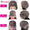 Perstar Body Wave Lace Front Human Hair Wigs for Women Indian Hair Body Wave Wigs Preucked 13x4 Lace Frontal Wig 180％密度