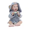 Bathrobes pour bébé animal emmaillant serviette Terry nouveau-né recevant des garçons à laver robes fille baignoire robe tenues costumes à capuchon