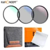 K F Concept Netural Density ND4 MCUV CPL Camera Filter Kit 4982mm Circular Polarizer Lens Sets With Bag 240327