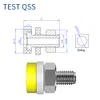 QSS 10pcs 2mm Banana Socket Binding Post Banana Banana Plug Jack Conector elétrico Terminal Hole de teste DIY q.40001