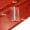 10Pcs 25X33 30X33 38X45 65x42 Plastic Folding Hinges Transparent Plexiglass Hinge Durable Clear Acrylic