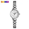 Avanadores de pulso Skmei 1410 Mulheres Moda Ladies Relógios PRESTENTE DE ARIGENTE DE AÇO INONTENCILENTE MONTRE FEMME FEMME FEMME Watch Watch Watch