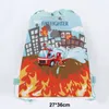 FireTruck Birthday Party Decor Snack Candy Sacs Firefighter DrawString Sackepack Fire Party Favor Sacs Fireman Supplies à thème