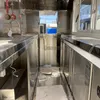 2024 9,8 pés de rua caminhão móvel cachorro -quente caminhão de comida com suco de cozinha de cozinha trailer de vender sorvete carrinho de sorvete