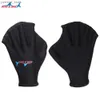 Diving Accessories 1 pair of 2mm diving gloves flip collar pool paddle blade hand net flip collar finger wearing fins learning swimming training accessories Y240410