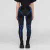 Women's Pants Cargo Women High Waisted Stretch Faux Leather Pu Coated Legging Clothing Y2k Clothes