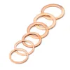 100/150/200/250/300/568pcs o Ring Copper Wasket Conjunto de junta M4-M14 Vedação de anel plano para esmagamento de barco anel de vedação de vedação plana Óleo de cárter