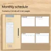 Notebooks Japão Kokuyo cronograma Allmatch Diário de grade portátil de 4 mm este mês Planejando notebook de planejamento de tempo de planejamento