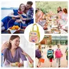 Sacs de rangement Sac à lunch scolaire pour adolescents caricatures caricatures isolées Bento Handbag Étudiant étanche et repas à l'épreuve d'huile