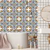 Spaanse stijl aquarel florale tegels muursticker keuken backsplash garderobe badkamer peel stick waterdichte kunst wandstickers