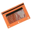 Storage Bags Double Zipper Transparent Mesh File Bag Pencil School Stationery Student Pen Case Supplies