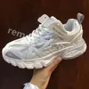 Hommes Femmes Casual Sports Chaussures Fashion Track 3 Sneaker Beige Recycle Recycle Mesh Nylon Sneakers Top Designer Couples Platform Runners Trainers Shoe Taille 35-45 E41