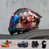 2024 Nova motocicleta Profissional Racing Virar capacete Absor ABS Material modular Lente dupla Capacetes Bluetooth Certificação DOT