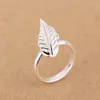 Cluster anneaux 925 Silver Sterling For Women Knuckle Ring Leaf Set Anillos Plata Para Mujer Bague Bijoux de mode Bijoux Femme Rinden