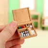 1:12 Dollhouse Furniture Miniature Easel Boad Board Drawing Board Artiste Paint Pen Dolls Modèle Diy Set Toy Accessoires