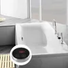 Robinets de salle de bain thermostatique Mixer Smart Touch Round Système de douche Panneau mural Murlé Digital Température de température LCD Taps