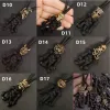 1 PC Brass Skull Head Keychain Biker helm hanger Key Chain Gevlochten touw paracord buddy tas hangende rugzak poppen speelgoedcadeaus