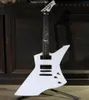 Custom Jame S Hetfield Guitar Explorer Snake Byte White Enetche Guitar Prosewood Fignbord 9V Actative Box Active By Allg4609378