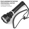 Flashlight immersione IPX8 30000lm IPX8 XHP70.2 SCUBA TORCA PROFESSIMENTO SCUBA SCUBA Torcia Lanterna subacquea alla pesca sottomarina