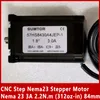 CNC Step NEMA23 Moteur pas à pas NEMA 23 3A 2,2N.M (312oz-in) 84 mm Longueur du corps Deux