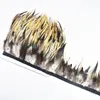 1ヤードキジの羽毛トリム​​リボン10-15cm宝石用のルースターフェザークラフト用ディーフェザーを作る針服の衣類プルーム