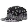 Ball Caps 2024 Fashion West Coast Acrondati Flower Printing Cap Snapback Sun Sun Men Woman Baseball Hat Regolable