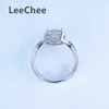 Band Rings 1CT Moissanite Ring Heart Design 6.5MM VVS Laboratory Diamond Womens Birthday Gift 925 Sterling Silver J240410