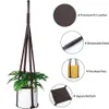 PU Leather Plant Hanger Hanging Planter Flower Pot Holder Home Decor For Indoor Plants Cactus Succulent