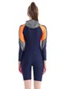 Frauen Badebekleidung Trisass 2024 Ankunft einteiliger Frauen mit Cap Professional Sportswear BodySuit Langarm Reißverschluss Badeanzug Monokini