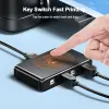 Hubs Samzhe 4 ports USB2.0 Hub Usb Switch Imprimante partager deux ordinateurs partagent un dispositif USB 4 dans 1out séparateur USB