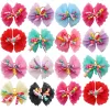 20pcs/lot pet dog peli Catch how Mix Color Color Christmas Cane Bows Bows Bands Bands fatti a mano Boutique Accessori per cani