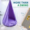 Hammocks Childrens 100 cm de cabide inflável ao ar livre oscilando