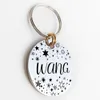 Gepersonaliseerde Cat Dog ID -tag MW002 Artistiek lettertype Dubbelzijdig gegraveerd voor kleine medium grote hondenkraagaccessoires Tags