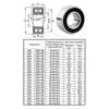 3200 3201 3202 3203 3204 3205 3206 2RZ Doppelreihe Axial Winkelkugellager