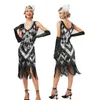 Urban Sexy Dresses 2022 New Design Women 1920s Vintage Big V-Neck Flapper Fringe Beaded Great Gatsby Party Cocktail Dress Plus Size S-3XL 24410