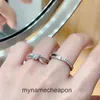 Anillos de diseñador de grado superior para el nudo de arco de tifing de mujeres con el par de pares de diamantes mismo estilo para hombres y mujeres anillo de cara lisa de 18k Rose Oro original 1: 1 con logotipo real