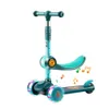 Crianças de 3 rodas Scooter Scooter Alumínio Skateboard Kids Altura ajustável Planking roda leve scooters brinquedos presentes