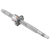 RM2010 SFU2005 2004 2010 550mm إلى 1450mm 20mm 4/5/10 Lead CNC Ball Ball Screw with BKBF15 end Machined for CNC Mill Router