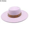 Fedora Hats for Women 9,5 cm szerokość Brim Khaki Czarna Founded Dress Hat Panama Church Men Jazz Hat Sombreros de Mjer 240322