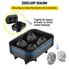 Vevor Ice Cube Maker Silicone Black 4/6 Grid 3D Skull Shore Home Party Bar Cool Whisky Icy Beverage Ball Ball Tool Tool