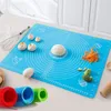 Multicolor Silicone Baking Mat 70/50/40 cm ark Pizza degmatta mjukt rullande konditory som skär fondant kakdegdyna Bakewar